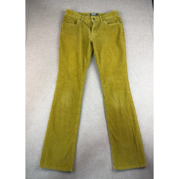 Mountain Khakis Pants Womens Size 2R Mustard Straight Canyon Cord Corduroy USA - Picture 1 of 10
